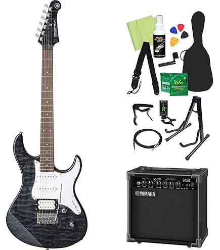 Amazon | YAMAHA ヤマハ PACIFICA212VFM TBL エレキギター 初心者14点